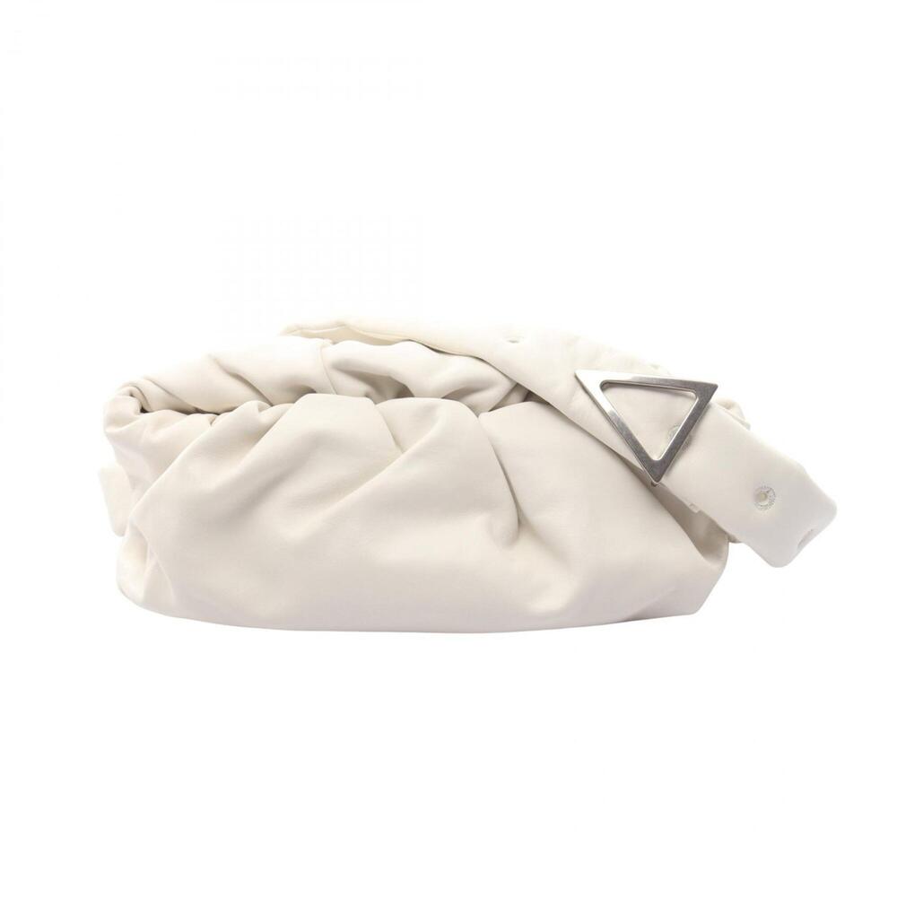 Bottega Veneta The Body Handbag Pouch Waist Bag Leather Men's Women's White